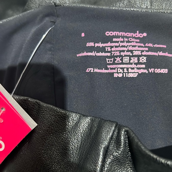 COPY - New Commando Faux Leather leggings Sz S - Picture 1 of 2